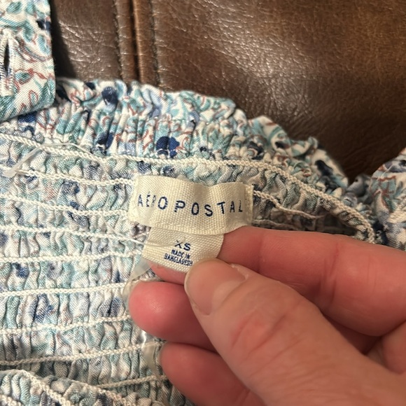 Aeropostale blue roush summer dress, size XS - Picture 5 of 5